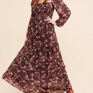 Anthropologie Dolan Stratton Floral Maxi Dress size M